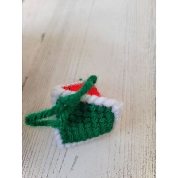 Mini Handmade snowman face diamond ornament Xmas decor - Picture 2 of 3